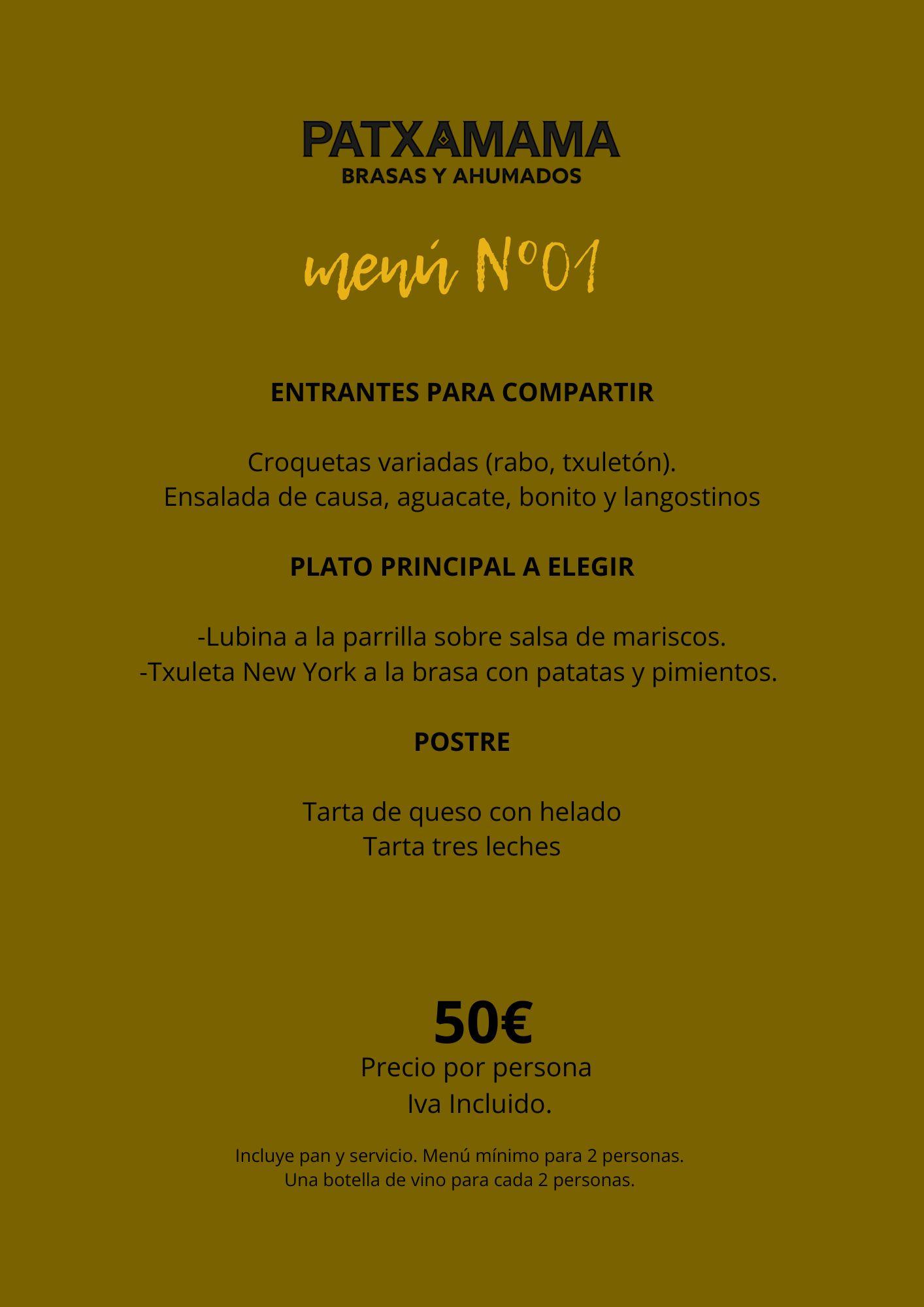 Menú de Temporada 1