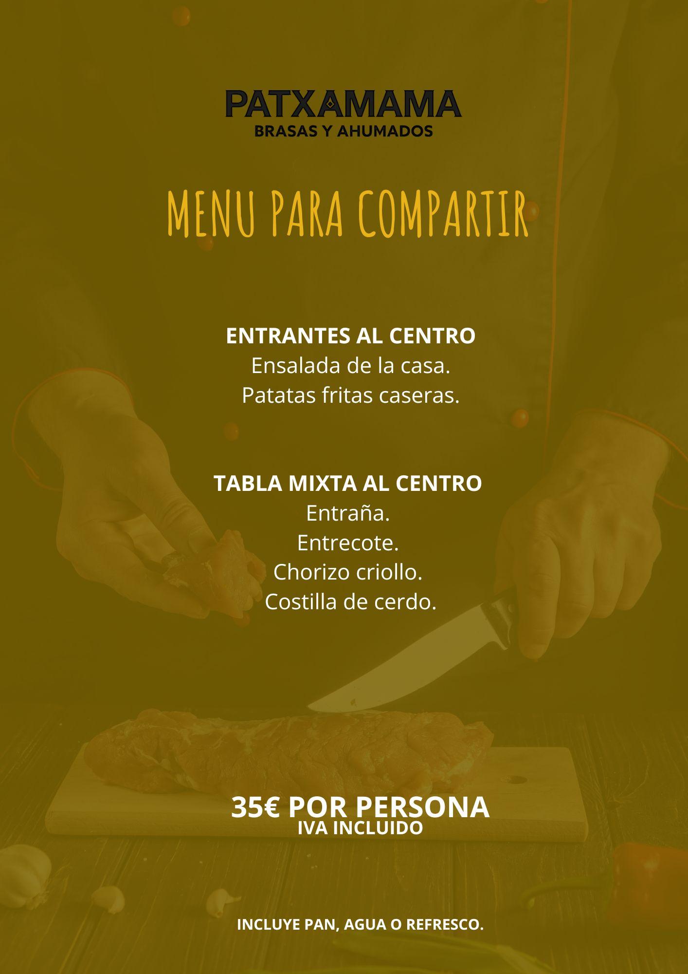 Menú para Compartir